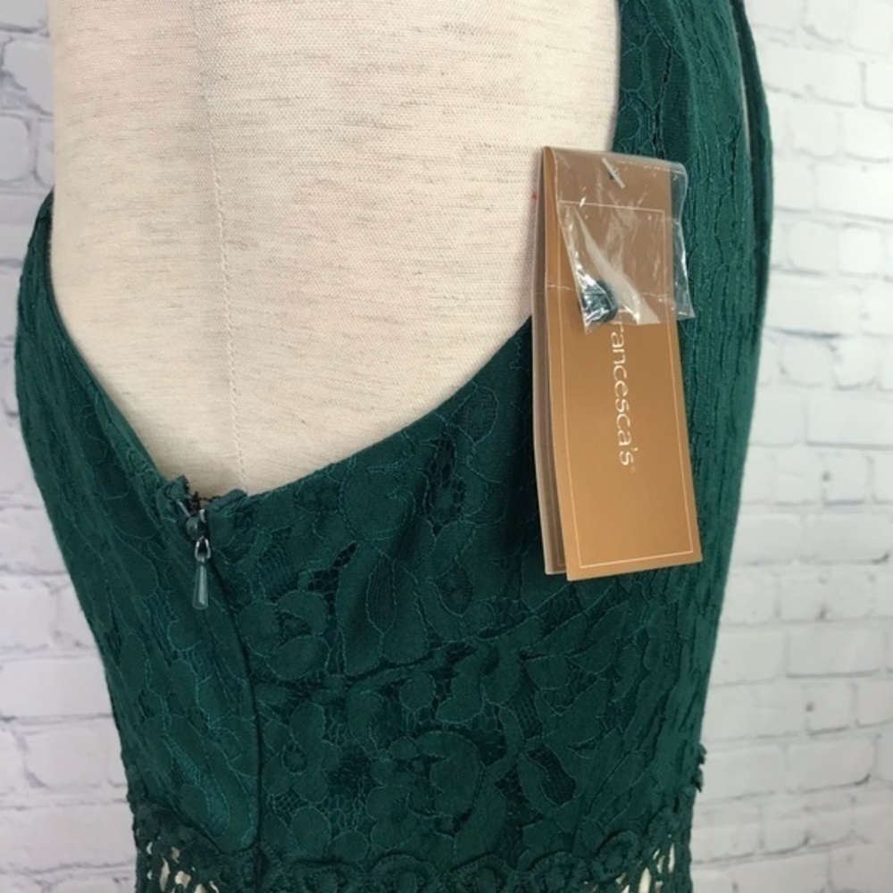 FRANCESCA’S Evergreen Aubrielle Lace Dress NWT sz M - Picture 8 of 12